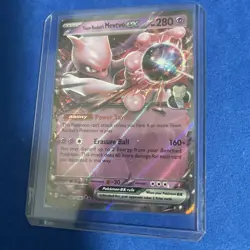 Team Rocket’s Mewtwo ex 081/182 Destined Rivals Pokemon Card TCG English NM - Image 1