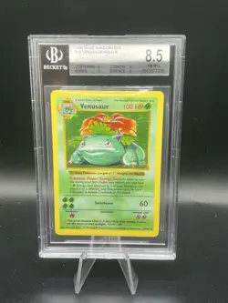 BGS 8.5 Shadowless Venusaur 1999 Base Set 15/102 Holo Pokemon Card WOTC WIZARDS - Image 1