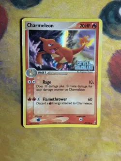 Charmeleon 29/100 Ex Crystal Guardians Reverse Holo Foil Stamped Pokemon Card MP - Image 3