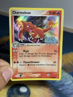 Charmeleon 29/100 Ex Crystal Guardians Reverse Holo Foil Stamped Pokemon Card MP - Image 4