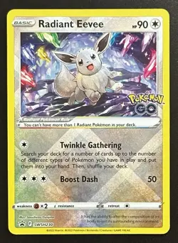Pokemon TCG Radiant Eevee SWSH230 SWSH: Sword & Shield Promo Cards Holo NM - Image 1
