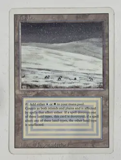 Tundra Revised MP Moderate Play MTG Magic The Gathering - Image 1