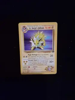 Pokemon TCG Lt. Surge's Jolteon 28/132 Gym Challenge Unlimited Non Holo LP - Image 3