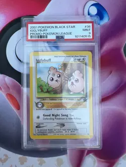 Pokemon TCG Igglybuff Wizards Black Star Promos Card 36 PSA 9 MINT - Image 1