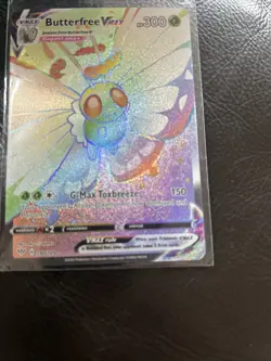 Pokemon Butterfree VMAX Darkness Ablaze Rainbow Secret Rare Card 190/189 - Image 1