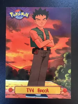 1999 TOPPS TV POKEMON CARDS 1ST PRINTING- BLUE TOPPS LOGO BROCK #TV4 - Image 1