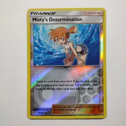 POKEMON MISTY'S DETERMINATION 62/68 REVERSE HOLO HIDDEN FATES MINT - Image 1