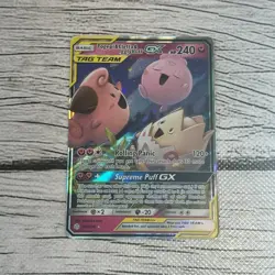 Togepi & Cleffa & Igglybuff GX 143/236 Sm-Cosmic Eclipse Holo Pokemon TCG - NM+ - Image 2