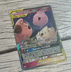 Togepi & Cleffa & Igglybuff GX 143/236 Sm-Cosmic Eclipse Holo Pokemon TCG - NM+ - Image 4