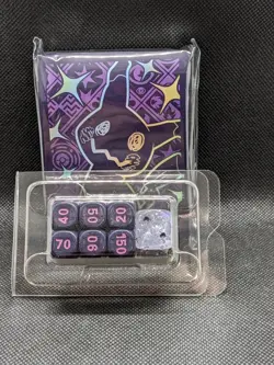Pokemon TCG PALDEAN FATES Mimikyu Elite Trainer Box Contents 65 Sleeves Dice +++ - Image 3