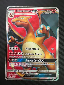 Pokemon TCG Charizard GX SM Black Star Promo SM60 Promo DMG - Image 1