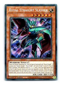 Royal Straight Slasher - BLCR-EN001 - Secret Rare - 1st Edition Yugioh - Image 1