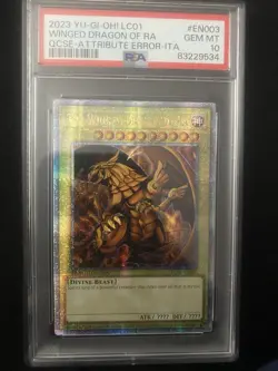 PSA 10 The Winged Dragon of Ra 25th Anniversary EN003 2023 YU-GI-Oh! Legendary - Image 1