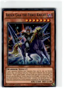 Yu-Gi-Oh! Arisen Gaia The Fierce Knight Common BOSH-EN098 Moderately Played 1st - Image 1