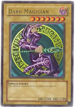 Yu-Gi-Oh Card - SDY-006 - DARK MAGICIAN (ultra rare holo) *Played* - Image 1
