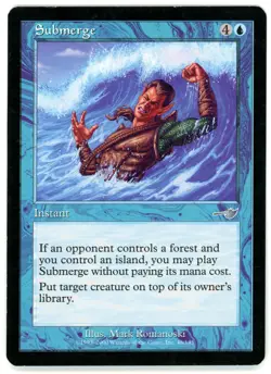 1X SUBMERGE [NEM - NEMESIS] - MTG VINTAGE CARD [POOR] - Image 1