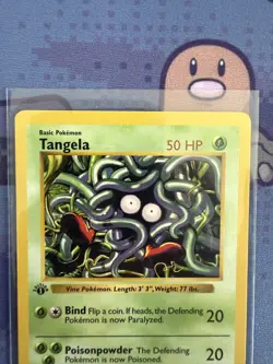 Pokemon Tangela 66/102 1st Edition Shadowless Base Set Card - Image 4