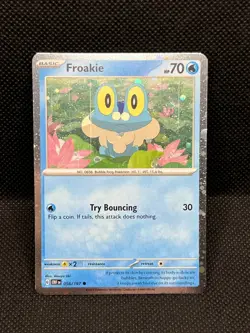 Pokemon TCG Froakie(Double Swirl!) 056/197 Cosmos Holo Shrouded Fable Promo Card - Image 1