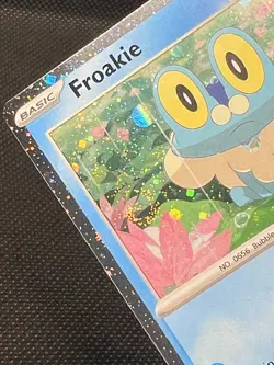 Pokemon TCG Froakie(Double Swirl!) 056/197 Cosmos Holo Shrouded Fable Promo Card - Image 4