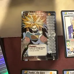 Trunks 1-3 + HT Cell Saga Limited DBZ CCG Personality Card Set Dragon Ball Z - Image 2