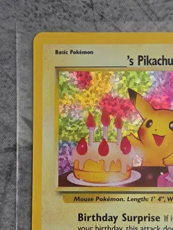 Birthday Pikachu- 24/53 -Celebration - Classic Collection Holo Pokemon Card - NM - Image 3