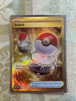 Pokemon TCG 2023 Scarlet & Violet 151 Double Rare Holo Card Switch 206/165 - Image 1