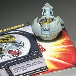 Bakugan Tigrerra Battle Brawler Gray Haos 400g B1 Series With Card - Image 1