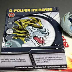 Bakugan Tigrerra Battle Brawler Gray Haos 400g B1 Series With Card - Image 3