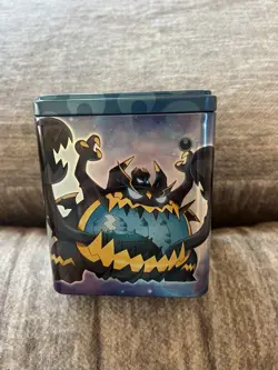 Pokemon Trading Card Game Darkness Stacking Collectors Tin - Open with cards - Image 3