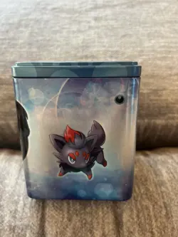 Pokemon Trading Card Game Darkness Stacking Collectors Tin - Open with cards - Image 4