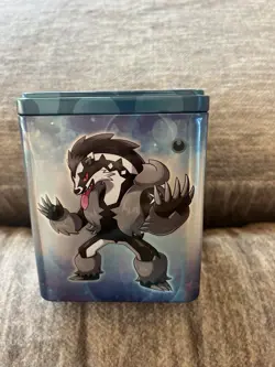 Pokemon Trading Card Game Darkness Stacking Collectors Tin - Open with cards - Image 5