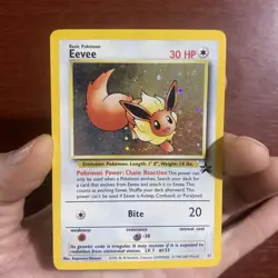 Eevee 11 2000 Holo Black Star Promo Rare WOTC Nintendo Pokemon Card TCG c577 - Image 1