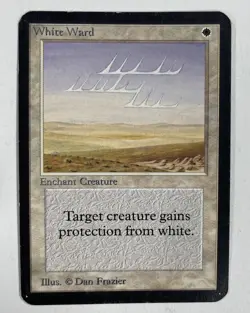 White Ward Alpha MP Moderate Play MTG Magic The Gathering - Image 1