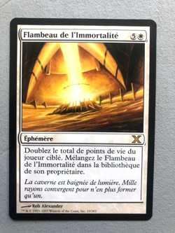Mtg Carte Magic X Edition Beacon of Immortality French NM/LP - Image 1