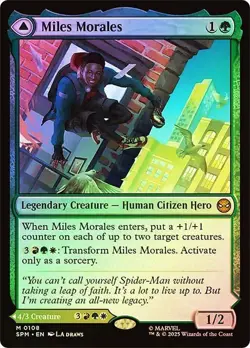 Miles Morales Foil Marvel's Spider-Man NM MTG - Image 1