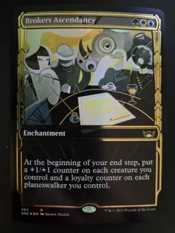 Brokers Ascendancy NM GILDED FOIL Streets of New Capenna MTG FREE SHIPPING - Image 1