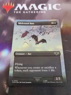 Mtg. Mirkwood Bats. Foil Borderless. Lord of the Rings. Pack Fresh - Image 1