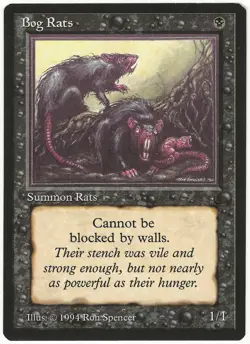 MTG Bog Rats The Dark Common NM - Image 1