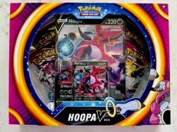 Pokemon TCG: Hoopa V Box New Sealed (2 Fusion Strike, 1 Evolving Skies, 1 Vivid) - Image 1