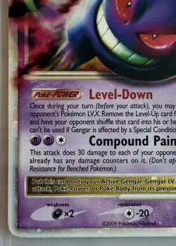 Pokemon Gengar LV.X Arceus Holo Card 97/99 Rare Holo LV.X MP - Image 5