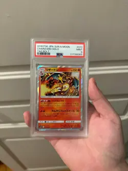 PSA 9 Charizard Holo 013 Pokemon Sun & Moon Tag Bolt Japanese 2018 - Image 1