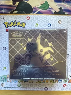 Pokemon TCG Scarlet & Violet Paldean Fates Pokemon Center Exclusive ETB (Sealed) - Image 1