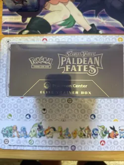 Pokemon TCG Scarlet & Violet Paldean Fates Pokemon Center Exclusive ETB (Sealed) - Image 5