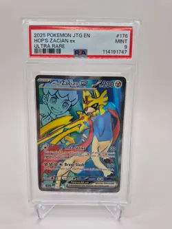POKEMON - EN- JOURNEY TOGETHER - 2025 ULTRA RARE #176 HOP'S ZACIAN EX PSA 9 - Image 1