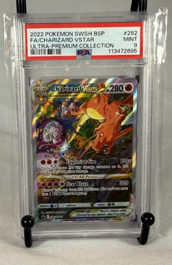 PSA 9 MINT Charizard VSTAR UPC Promo Full Art Holo Pokemon SWSH262 - Image 1