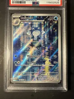 2023 POKEMON Scarlet Violet 151 Full Art Rare Poliwhirl 176 Graded PSA 9 Mint - Image 2