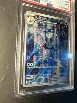 2023 POKEMON Scarlet Violet 151 Full Art Rare Poliwhirl 176 Graded PSA 9 Mint - Image 3