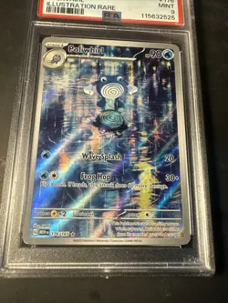 2023 POKEMON Scarlet Violet 151 Full Art Rare Poliwhirl 176 Graded PSA 9 Mint - Image 5