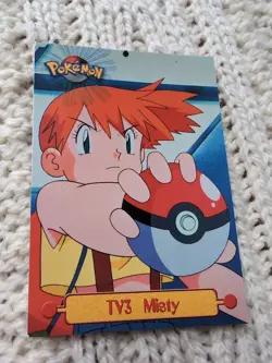 Pokemon TCG - Misty - Pokemon Topps TV3 - Series 1 Blue Logo - Image 1