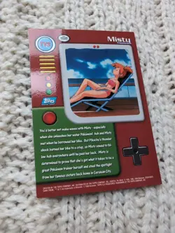Pokemon TCG - Misty - Pokemon Topps TV3 - Series 1 Blue Logo - Image 4